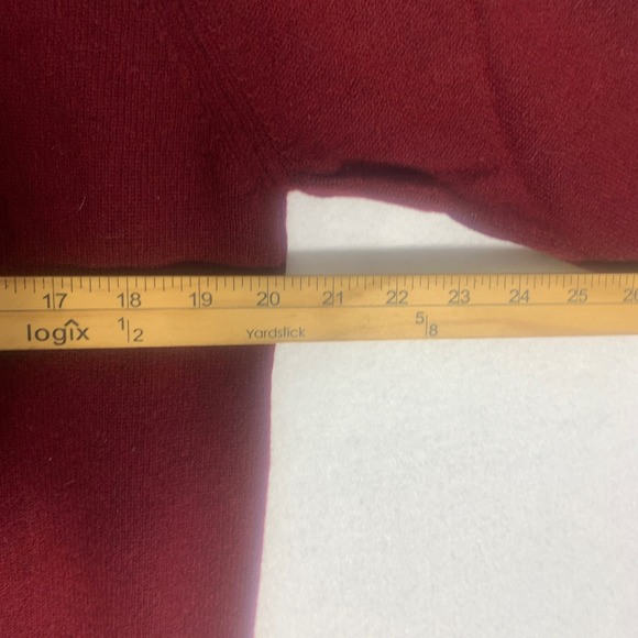 VTG The Scotch House Sweater Mens Large Red Pure Cashmere Pullover Made Scotland - Picture 6 of 7